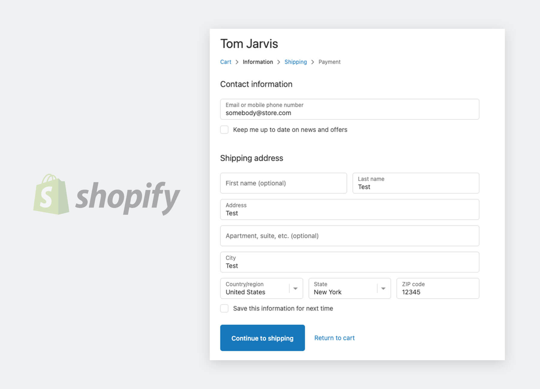 shopify checkout