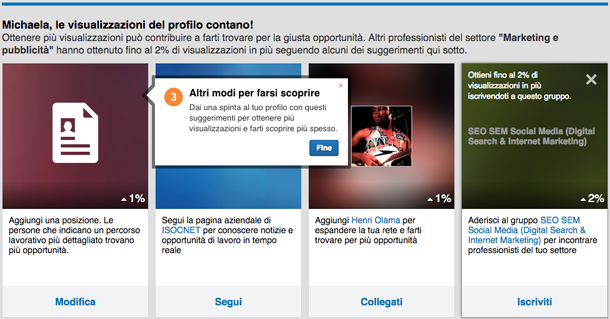 linkedin consigli