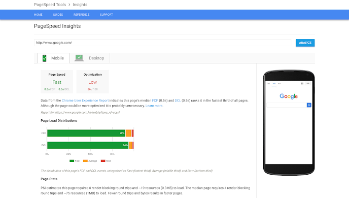 Google PageSpeed Insights